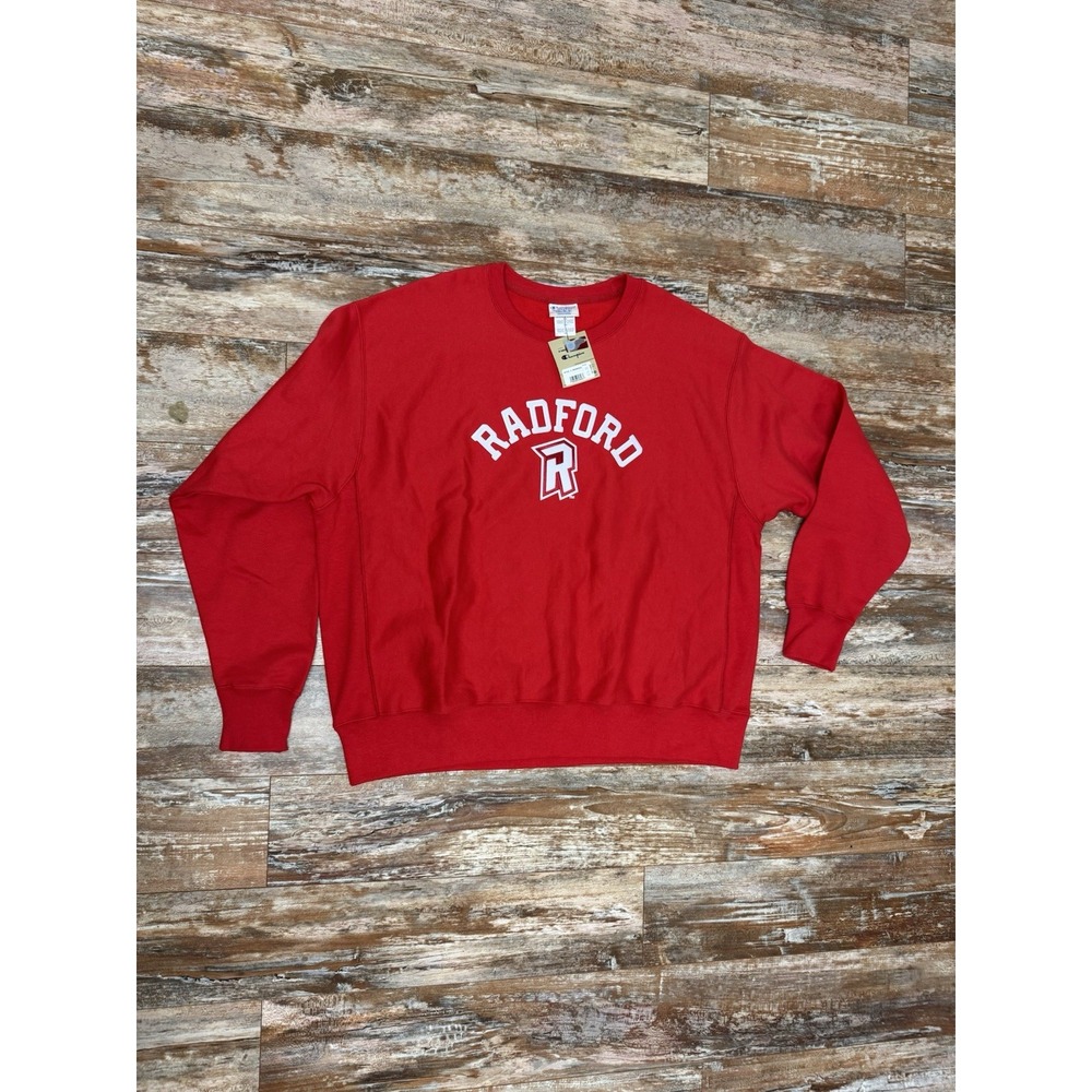 Champion Reverse Weave Crewneck Sweater Radford University New With Tags 2XL